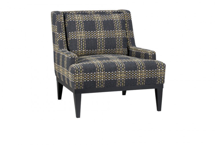 Retro plaid Donegal chair